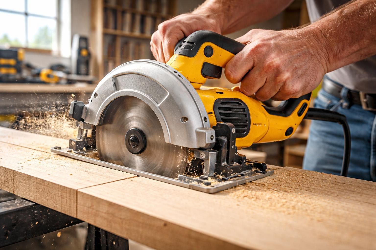 découvrez notre test complet de la scie circulaire dewalt dwe560, un outil américain reconnu pour sa précision et sa puissance, idéal pour vos travaux de découpe.