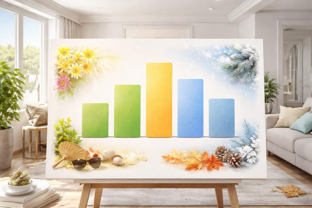 découvrez comment les variations saisonnières influencent le prix au m² de la peinture pour plafond sans fourniture, et optimisez votre budget en fonction des périodes de l'année.
